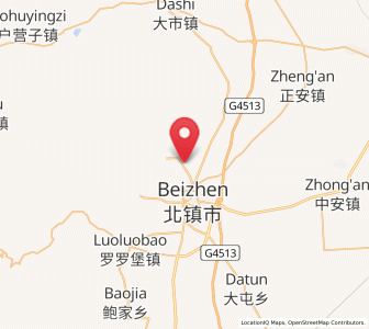 Map of Futun, Liaoning
