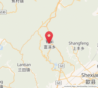 Map of Fuxi, Anhui