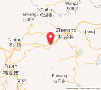 Map of Fuxi, Fujian