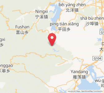 Map of Fuxi, Zhejiang