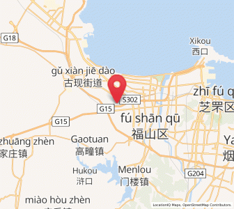 Map of Fuxin, Shandong