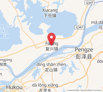 Map of Fuxing, Anhui