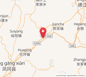 Map of Fuxing, Guizhou