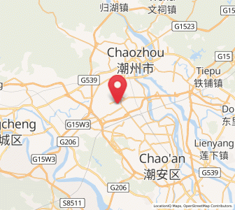 Map of Fuyang, Guangdong