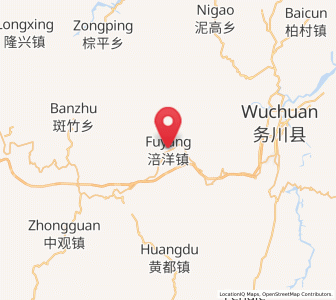 Map of Fuyang, Guizhou