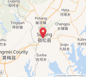 Map of Fuyu, Anhui