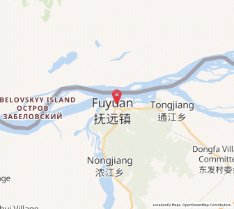 Map of Fuyuan, Heilongjiang