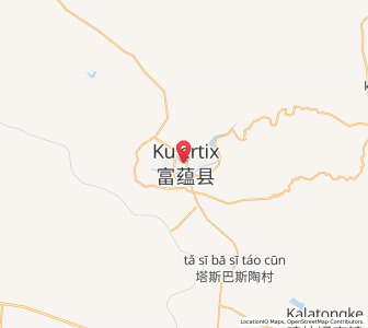 Map of Fuyun, Xinjiang