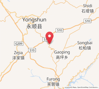 Map of Fuzhiping, Hunan