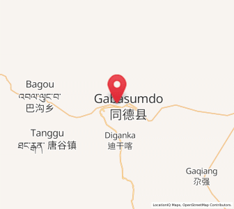 Map of Gabasumdo, Qinghai