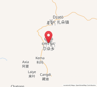 Map of Gaduo, Qinghai