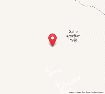 Map of Gahe, Qinghai