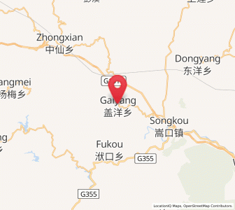 Map of Gaiyang, Fujian