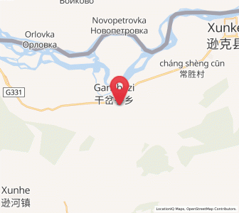 Map of Ganchazi, Heilongjiang