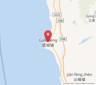 Map of Gancheng, Hainan