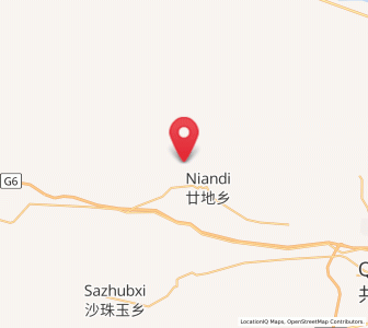Map of Gandi, Qinghai
