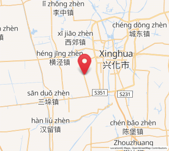 Map of Ganduo, Jiangsu