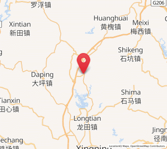 Map of Gangbei, Guangdong