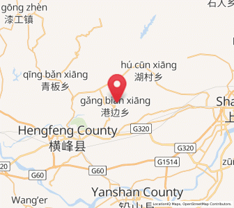 Map of Gangbian, Jiangxi