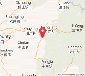 Map of Gangdong, Hunan
