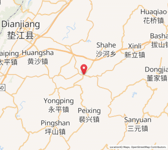 Map of Gangjia, Chongqing