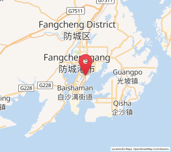 Map of Gangkou, Guangxi