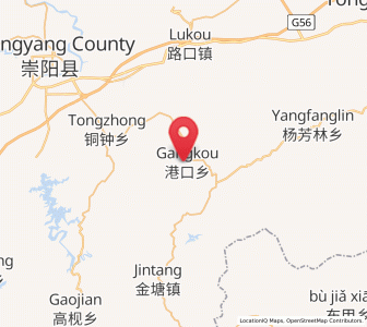 Map of Gangkou, Hubei
