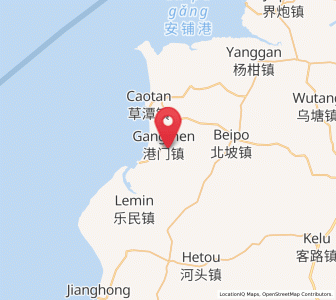 Map of Gangmen, Guangdong