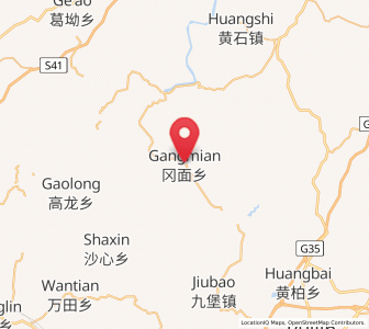 Map of Gangmian, Jiangxi