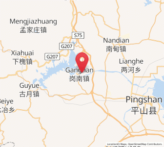 Map of Gangnan, Hebei