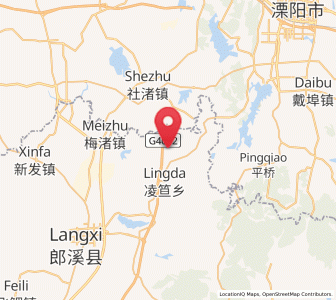 Map of Gangnan, Anhui