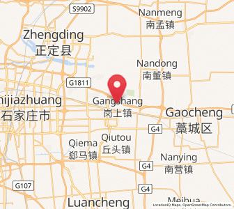 Map of Gangshang, Hebei
