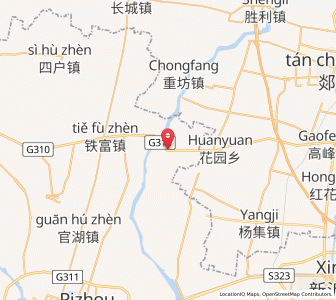 Map of Gangshang, Jiangsu