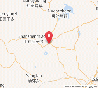 Map of Gangtun, Liaoning