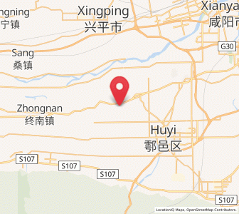 Map of Ganhe, Shaanxi