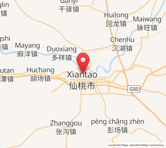 Map of Ganhe, Hubei