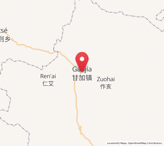 Map of Ganjia, Gansu