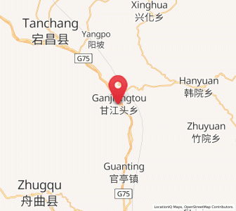 Map of Ganjiangtou, Gansu