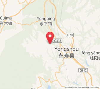 Map of Ganjing, Shaanxi