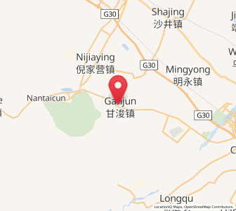 Map of Ganjun, Gansu