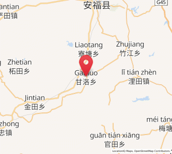 Map of Ganluo, Jiangxi