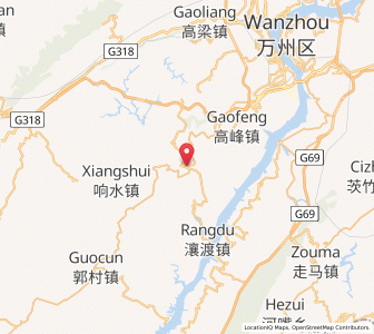 Map of Ganning, Chongqing