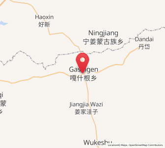 Map of Ganq Ger, Jilin