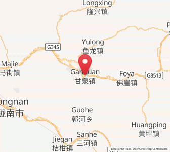 Map of Ganquan, Gansu