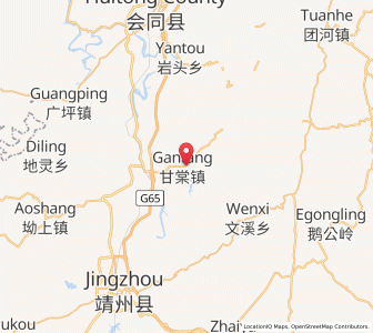 Map of Gantang, Hunan