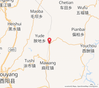 Map of Ganxi, Chongqing