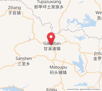 Map of Ganxitan, Hunan