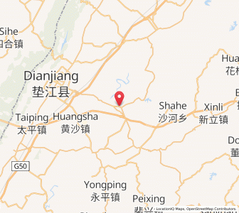 Map of Gao’an, Chongqing