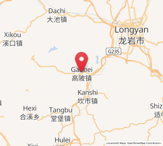 Map of Gaobei, Fujian