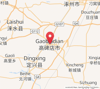 Map of Gaobeidian, Hebei